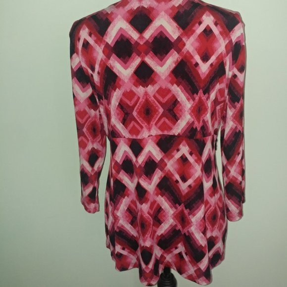 4 for $10 STYLE & CO BEAD WAIST TUNIC TOP SZ LG - Picture 5 of 5